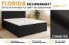 Florida Boxspringbett in Schwarz Cosmic 100 mit Produktvorteilen.