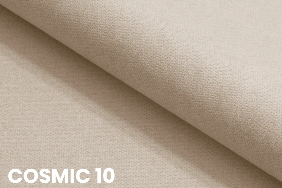 Detailansicht der Stoffstruktur Cosmic 10 in hellem Beige für Boxspringbetten