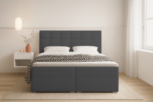 ABI Boxspringbett Boxbett Polsterbett mit Bettkasten Boucle Deine Moebel