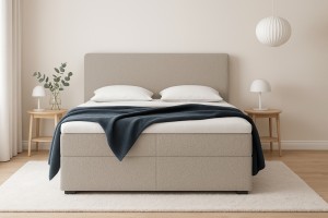 BOUCLE Boxspringbett Boxbett mit Bettkasten Deine Möbel