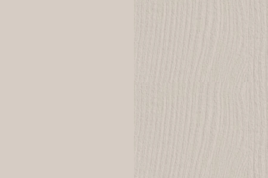 Farbmuster und Holzmaserung-Detail in hellem Beige für hochwertige Einrichtungsgegenstände.