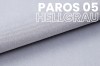 Detailaufnahme der Stofftextur Paros 05 in Hellgrau für Polstermöbel und Boxspringbetten.