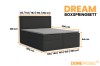 Abmessungen und Maße des Boxspringbetts Dream für verschiedene Bettgrößen.