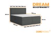 Abmessungen des Boxspringbettes Dream: Übersicht der verschiedenen Größen und Maße.