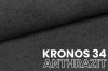 Nahaufnahme des Möbelstoffs Kronos 34 in Anthrazit mit feiner Webstruktur.