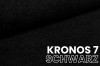 Kronos 7 schwarzer Möbelstoff, Detailaufnahme der Textur.