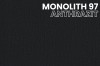 Dunkelgraues Stoffmuster Monolith 97 Anthrazit für hochwertige Polstermöbel und Betten.
