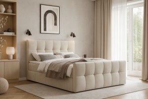 BROOKLYN Boxspringbett in Velours Boxbett Deine Möbel