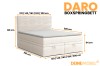 Abmessungen und verfügbare Größen des Boxspringbetts DARO in der Übersicht.