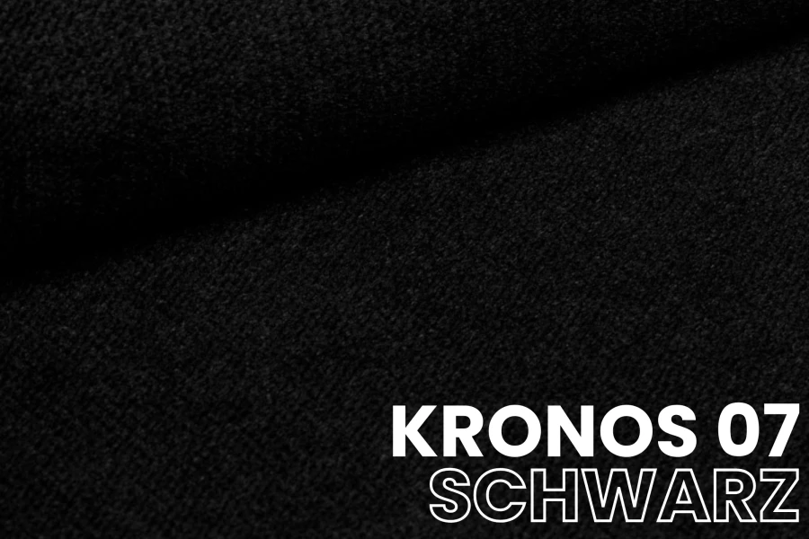 Stofstaal Kronos 07 Zwart voor gestoffeerde meubels