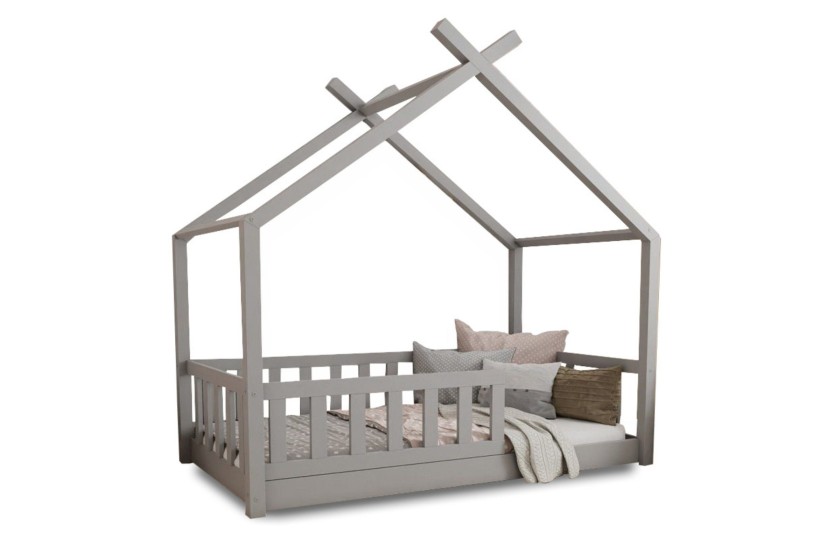 STAR PLUS 120x200 Grau Bodenbett Hausbett Einzelbett Deine Möbel