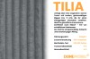 Tilia meubelstof productinformatieblad met ribstructuur und technische gegevens van Deinemoebel24.
