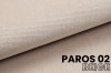 Nahaufnahme des hochwertigen Velours-Bezugsstoffs Paros 02 Beige mit feiner Textur.