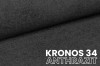 Textur-Nahaufnahme vom Polsterstoff Kronos 34 in Anthrazit für moderne Betten.