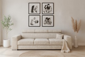 ELMO Sofa mit Schlaffunktion 3-Sitzer/4-Sitzer Deine Möbel