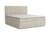 Modernes Boxspringbett Loft IV in Beige mit Cord-Bezug