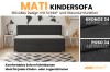 MATI kinderbank productoverzicht met materiaaldetails in antraciet.