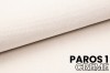 Stoffprobe Paros 1 Creme: Detailansicht der Textur für Polstermöbel und Betten.