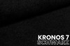 Polsterstoff Kronos 7 in Schwarz - Nahaufnahme der weichen Textur.