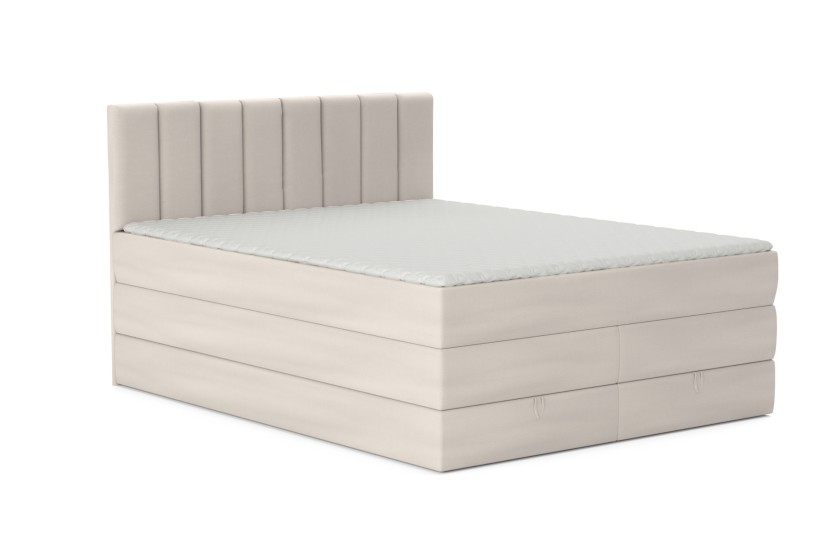 MEXICO Boxspringbett mit Bettkasten Velours Deine Möbel