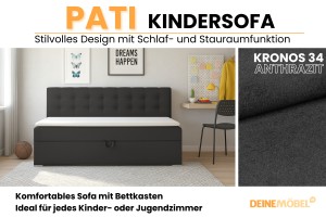 PATI Boxspringbett Polsterbett Komplettbett Deine Moebel 24