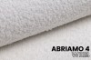 Stoffmuster Abriamo 4 Weiß: Detailansicht des Strukturstoffs für das Cloud Boxspringbett.
