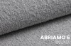 Detailansicht des grauen Abriamo 6 Bezugsstoffes mit hochwertiger Struktur für Betten.