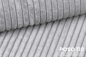 TOCO Sofa mit Schlaffunktion Bettkasten, Schlafsofa in Cord Boucle Velours Deine Möbel