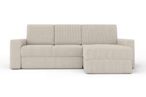 TOCO Sofa mit Schlaffunktion Bettkasten, Schlafsofa in Cord Boucle Velours Deine Möbel