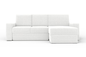 TOCO Sofa mit Schlaffunktion Bettkasten, Schlafsofa in Cord Boucle Velours Deine Möbel
