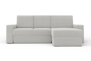 TOCO Sofa mit Schlaffunktion Bettkasten, Schlafsofa in Cord Boucle Velours Deine Möbel
