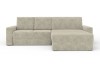 Freigestelltes beige L-Sofa Vera für modernes Wohndesign.