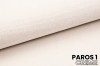 Nahaufnahme von Möbelstoff Paros 1 in Creme mit weicher Textur.