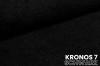Detailaufnahme des schwarzen Polsterstoffs Kronos 7 für Betten und Sofas.