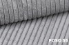 Detailansicht der grauen Cord-Stoffstruktur POSO 55.