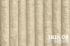 Stoffmuster Tilia 08 Beige: Strukturierter Cord-Bezug für ein gemütliches Schlafzimmer.