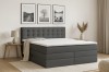 Stilvolles Schlafzimmer mit dem schwarzen Sante Boxspringbett als Mittelpunkt