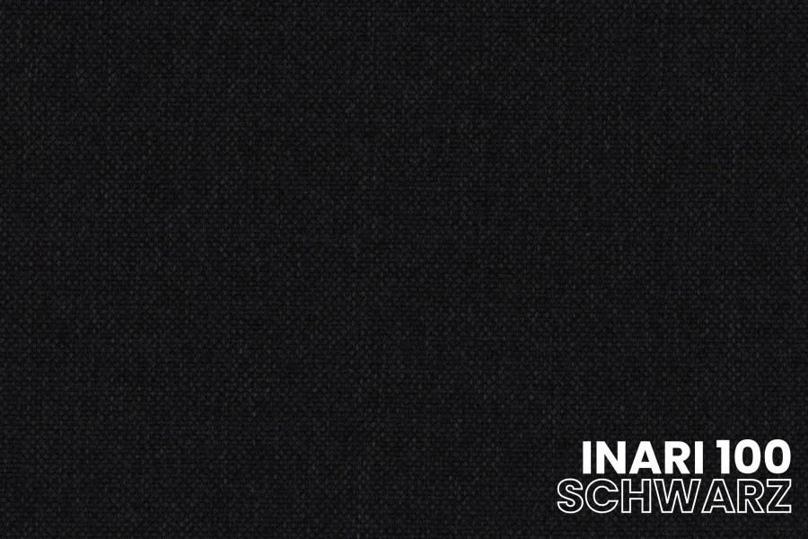 Stoffmuster Inari 100 in Schwarz für Polstermöbel