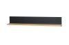 Wandboard Liam in Eiche-Optik und Schwarz, 120 cm langes Wandregal.