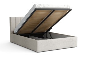 VENICE Polsterbett mit Bettkasten und Lattenrost Bouclé Deine Möbel