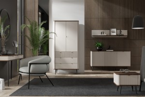 Wohnzimmer-Set MILY C mit Schminktisch und Wandregal