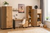 Modernes Jugendzimmer-Ambiente mit LAMI Holzmöbeln, Schreibtisch und Deko-Elementen.