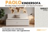 Witte Paolo kinderbank met bedbak voor kinder- en tienerkamers.