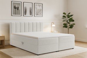 VANESSA Boxspringbett mit Bettkasten Boxbett in Boucle Deine Möbel