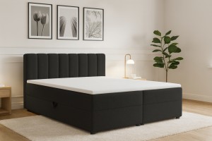 VANESSA Boxspringbett mit Bettkasten Boxbett in Boucle Deine Möbel