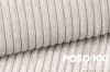 Stoffprobe Cord POSO 100 Ecru, weiche Textur für moderne Polsterbetten.