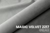Stoffmuster Magic Velvet 2217 in Grau, weiche Samt-Haptik für Betten und Sofas.