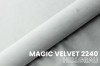 Stoffmuster Magic Velvet 2240 in Hellgrau, fein strukturierter Polsterstoff.