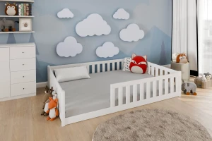 BELMO 140x200 Olive Olivgrün Kinderbett Laufstall Deine Möbel