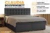 Boxspringbett Claudia Highlights: 2 Bettkästen, Farbauswahl und 3 cm Kaltschaum-Topper